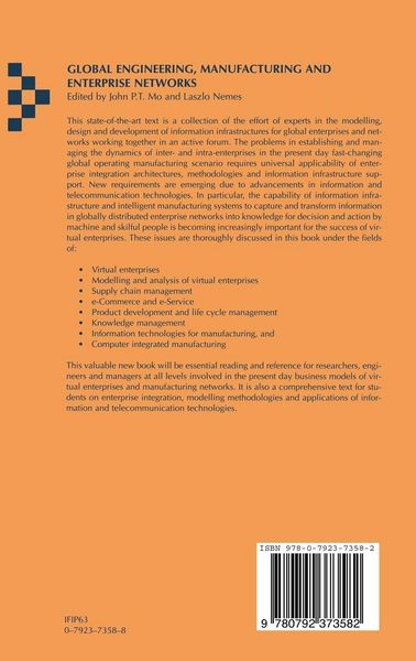 Produktbild: Global Engineering, Manufacturing and Enterprise Networks