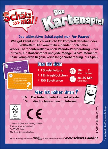 Produktbild: Sch&auml;tz mal! Kartenspiel LOVE Edition