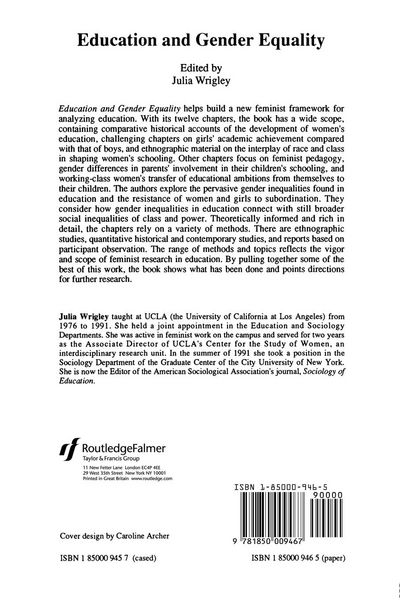 Produktbild: Education and Gender Equality