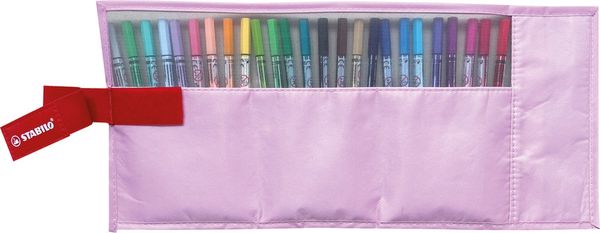 Produktbild: STABILO&reg; Fasermaler Pen 68 Rollerset Pastell, 25 Farben pastellrosa