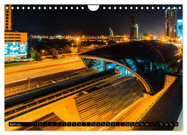 Produktbild: Dubai W&uuml;stenstadt (Wandkalender 2026 DIN A4 quer), CALVENDO Monatskalender