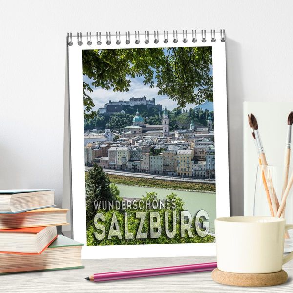 Produktbild: Wundersch&ouml;nes SALZBURG (Tischkalender 2026 DIN A5 hoch), CALVENDO Monatskalender