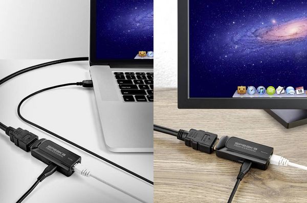 Produktbild: SpeaKa Professional HDMI&reg; Extender (Verl&auml;ngerung) &uuml;ber Netzwerkkabel RJ45 50m