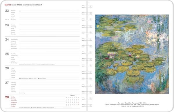 Produktbild: Claude Monet Diary 2027