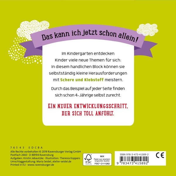 Produktbild: Im Kindergarten: Schneiden und Kleben