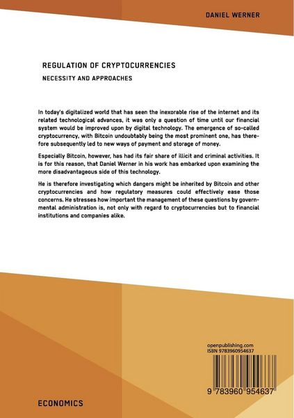 Produktbild: Regulation of Cryptocurrencies. Necessity and Approaches