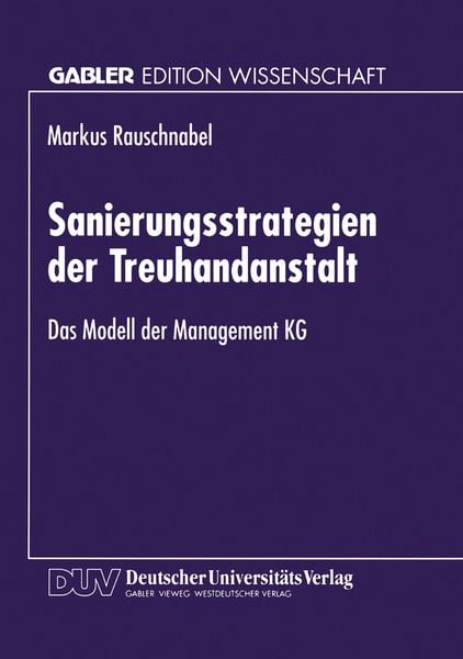 Produktbild: Sanierungsstrategien der Treuhandanstalt