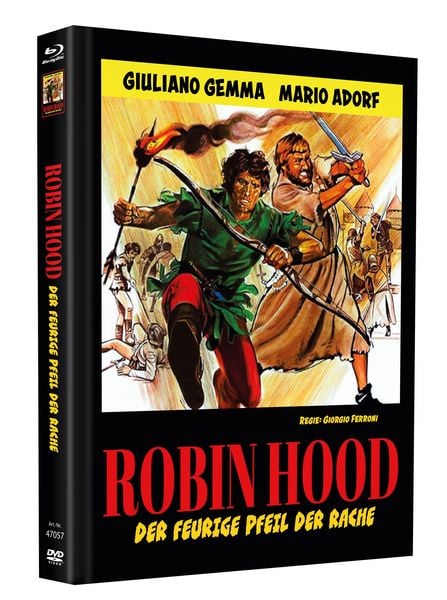 Produktbild: Robin Hood - Der feurige Pfeil der Rache - Mediabook - Cover D - Limited Edition auf 99 St&uuml;ck (Blu-ray+DVD) (+ Bonus-DVD)