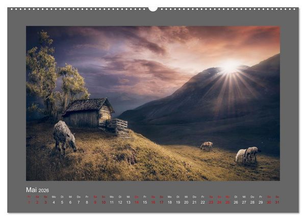 Produktbild: Vom Zauber der Einsamkeit (hochwertiger Premium Wandkalender 2026 DIN A2 quer), Kunstdruck in Hochglanz