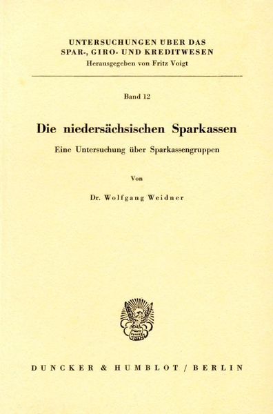 Produktbild: Die nieders&auml;chsischen Sparkassen.