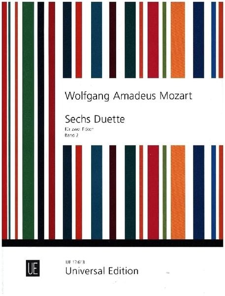 Produktbild: Mozart, W: 6 Duette. F&uuml;r Fl&ouml;ten. Bd. 2