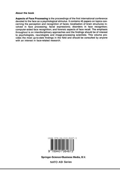 Produktbild: Aspects of Face Processing