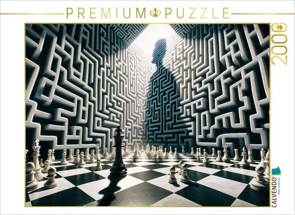 CALVENDO Puzzle Labyrinth des Geistes: Schachmatt im Irrgarten der Entscheidungen | 2000 Teile Lege-Größe 90x67cm Foto-Puzzle für glückliche Stunden