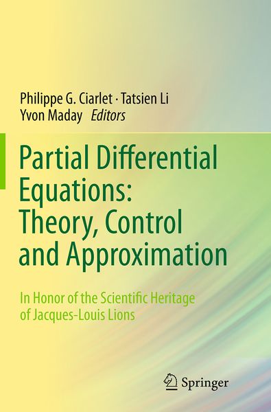 Produktbild: Partial Differential Equations: Theory, Control and Approximation