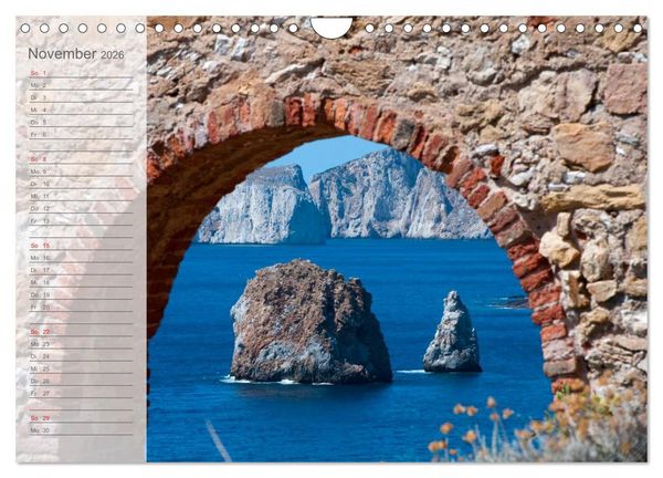 Produktbild: Die sch&ouml;nsten K&uuml;sten Italiens (Wandkalender 2026 DIN A4 quer), CALVENDO Monatskalender