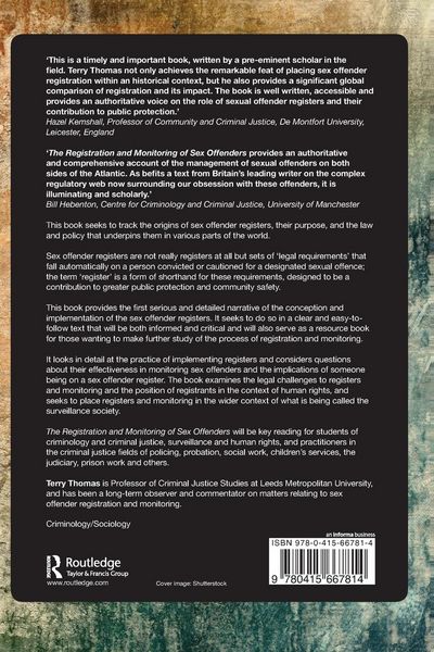 Produktbild: The Registration and Monitoring of Sex Offenders