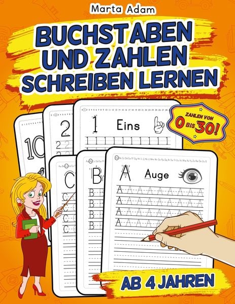 Produktbild: Buchstaben Und Zahlen Schreiben Lernen Ab 4 Jahren