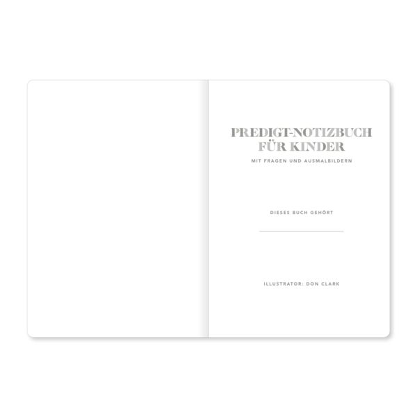 Produktbild: Predigt-Notizbuch f&uuml;r Kinder