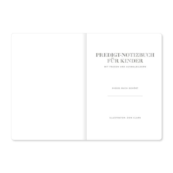 Produktbild: Predigt-Notizbuch f&uuml;r Kinder