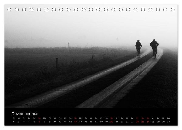 Produktbild: Das Licht in Schwarz und Wei&szlig; (Tischkalender 2026 DIN A5 quer), CALVENDO Monatskalender