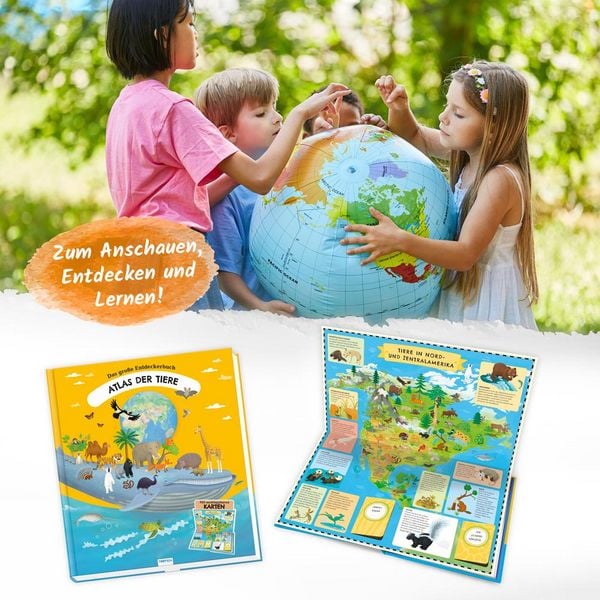 Produktbild: Tr&ouml;tsch Kinderatlas Das gro&szlig;e Entdeckerbuch Atlas der Tiere
