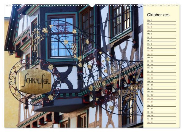 Produktbild: Calw erleben (Wandkalender 2026 DIN A2 quer), CALVENDO Monatskalender
