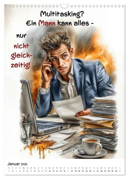 Produktbild: Liebling, mal ehrlich ..... (Wandkalender 2026 DIN A3 hoch), CALVENDO Monatskalender