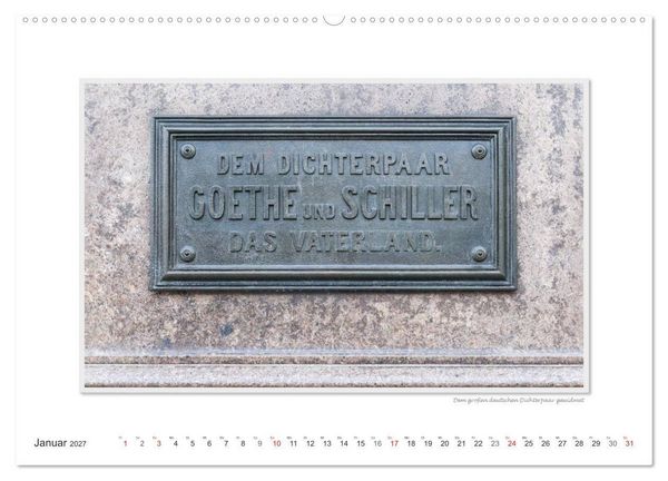 Produktbild: Emotionale Momente: Weimarer Ansichten. (hochwertiger Premium Wandkalender 2027 DIN A2 quer), Kunstdruck in Hochglanz