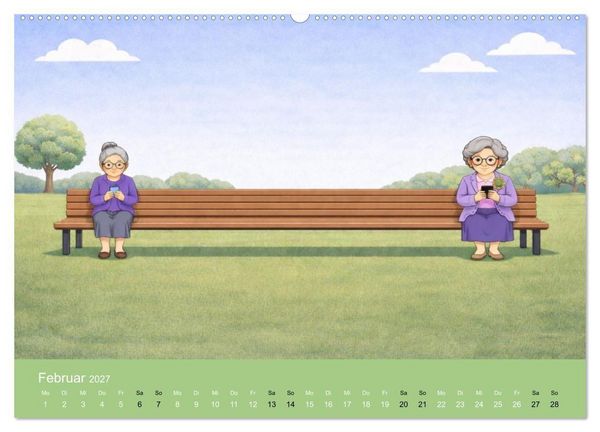 Produktbild: Ich bin noch nicht fertig - Oma Edition (hochwertiger Premium Wandkalender 2027 DIN A2 quer), Kunstdruck in Hochglanz