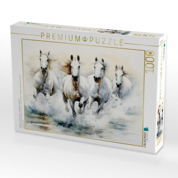 Produktbild: CALVENDO Puzzle Ein Motiv aus dem Kalender "Kraftpakete in Aquarell" | 1000 Teile Lege-Gr&ouml;&szlig;e 64x48cm Foto-Puzzle f&uuml;r gl&uuml;ckliche Stunden