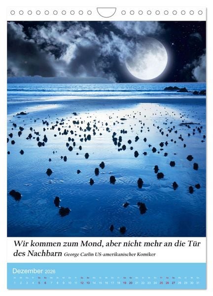 Produktbild: Die Farben blau (Wandkalender 2026 DIN A4 hoch), CALVENDO Monatskalender