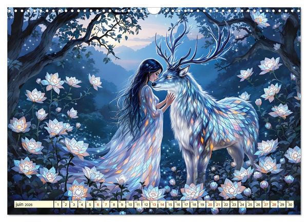Produktbild: Des amiti&eacute;s touchantes (Calendrier mural 2026 DIN A3 vertical), CALVENDO calendrier mensuel