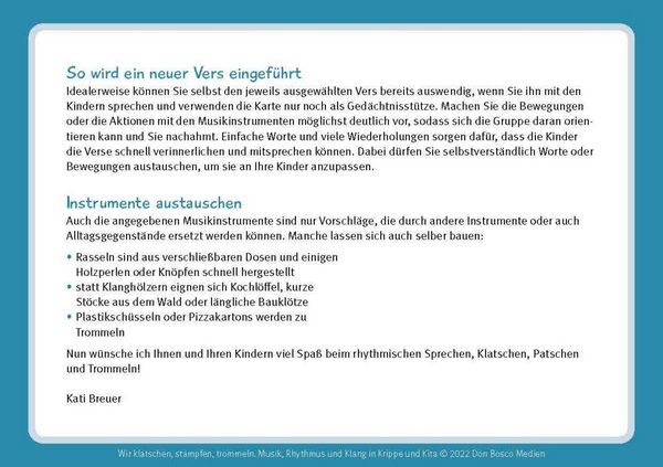 Produktbild: Wir klatschen, stampfen, trommeln