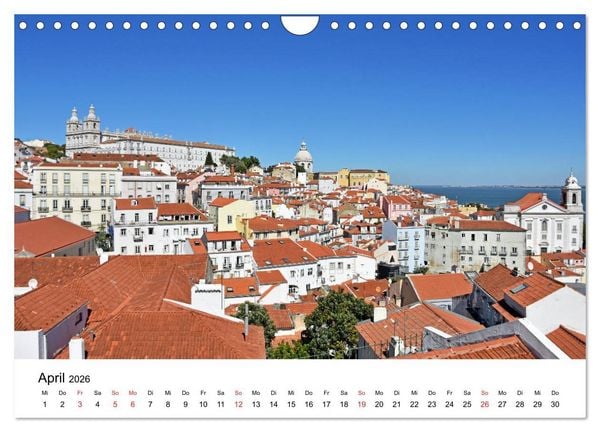 Produktbild: LISSABON und die Atlantikk&uuml;ste (Wandkalender 2026 DIN A4 quer), CALVENDO Monatskalender