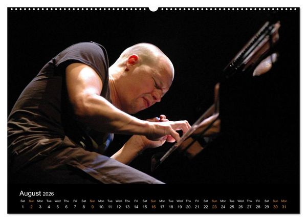 Produktbild: Jazz Pianists 2026 (High Quality Premium Wall Calendar 2026 DIN A2 landscape),CALVENDO 12 Month Wall Calendar