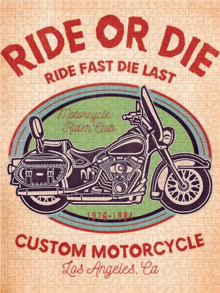 Produktbild: CALVENDO Puzzle Motorrad Nostalgie 1000 Teile Lege-Gr&ouml;&szlig;e 48 x 64 cm Foto-Puzzle Bild von Peter Roder