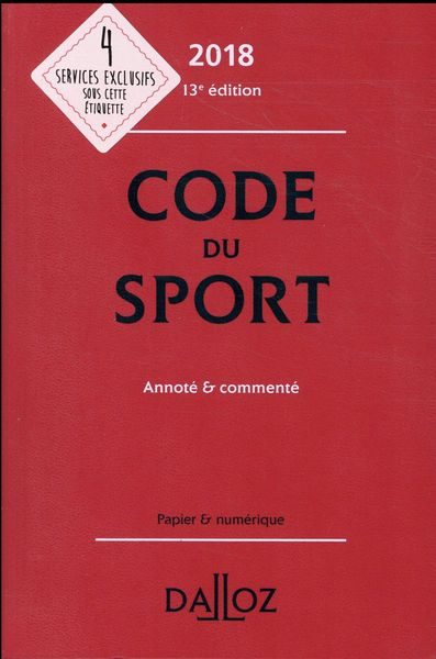 Produktbild: Code du Sport Annote et Commente (Edition 2018)