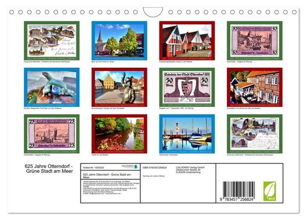 Produktbild: 625 Jahre Otterndorf - Gr&uuml;ne Stadt am Meer (Wandkalender 2026 DIN A4 quer), CALVENDO Monatskalender