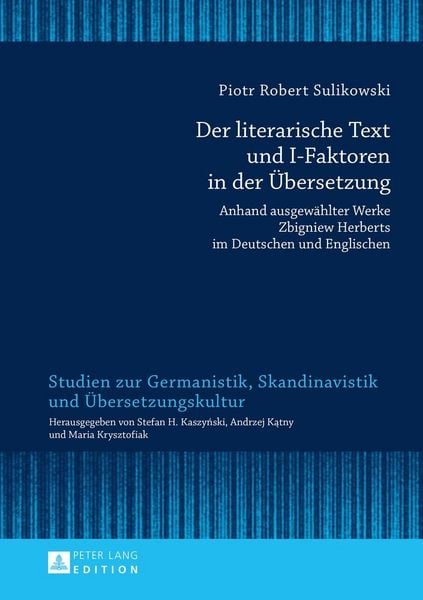 Produktbild: Der literarische Text und I-Faktoren in der &Uuml;bersetzung