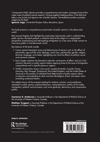Produktbild: Comparative Public Opinion