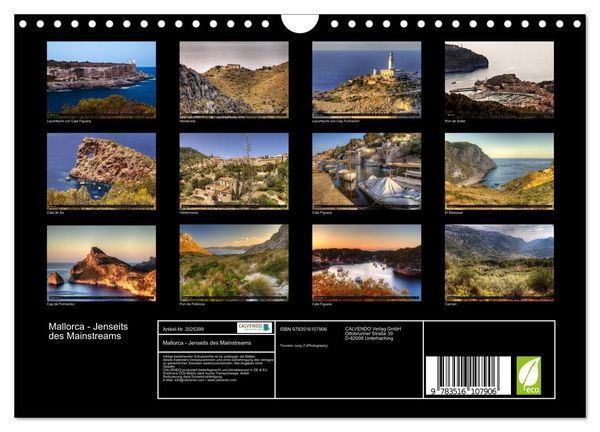 Produktbild: Mallorca - Jenseits des Mainstreams (Wandkalender 2026 DIN A4 quer), CALVENDO Monatskalender