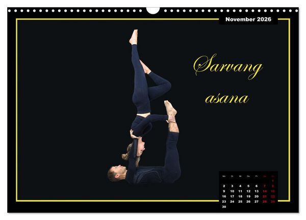 Produktbild: Yoga - Asana (Wandkalender 2026 DIN A3 quer), CALVENDO Monatskalender