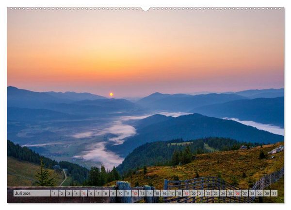 Produktbild: Alpengl&uuml;hen in den Bergen im Salzburger Land (hochwertiger Premium Wandkalender 2026 DIN A2 quer), Kunstdruck in Hochglanz