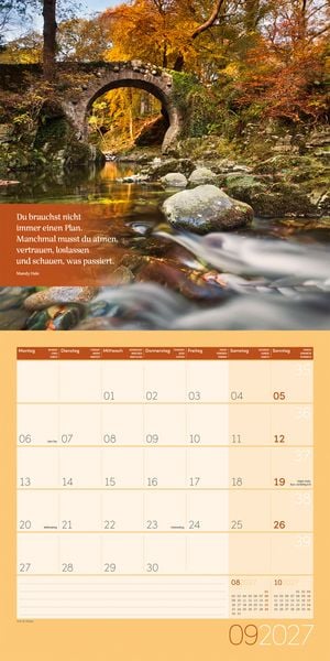 Produktbild: Momente f&uuml;r Dich Kalender 2027 - 30x30 - Art12