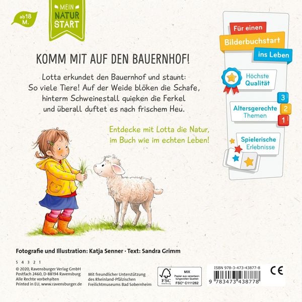 Produktbild: Lotta entdeckt die Welt: Auf dem Bauernhof