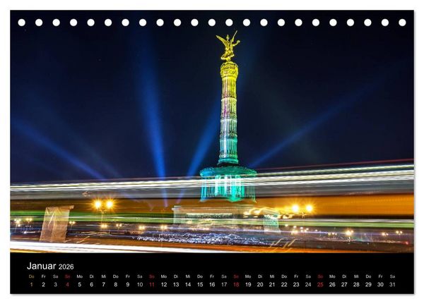 Produktbild: Berlin dynmaic (Tischkalender 2026 DIN A5 quer), CALVENDO Monatskalender