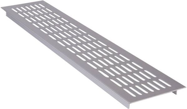 Produktbild: Wallair Leichtmetallgitter Silber (L x B x H) 480 x 100 x 16mm N35847