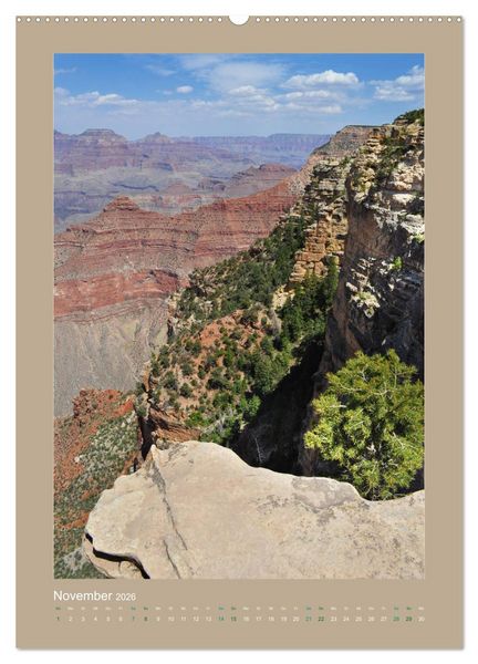 Produktbild: Erlebe mit mir den Grand Canyon (Wandkalender 2026 DIN A2 hoch), CALVENDO Monatskalender