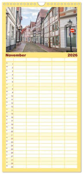 Produktbild: Familienplaner 2026 - Altes Hameln mit 5 Spalten (Wandkalender, 21 x 45 cm) CALVENDO