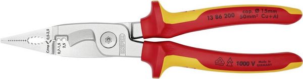 Produktbild: Knipex-Werk Elektro-Installationszange 13 86 200